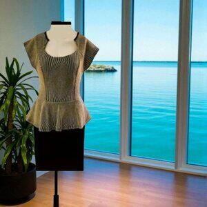 Karys Cap Sleeve Peplum Dress